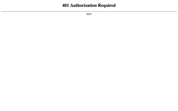 Image: WP admin login page returns “401 Authorization Required” error