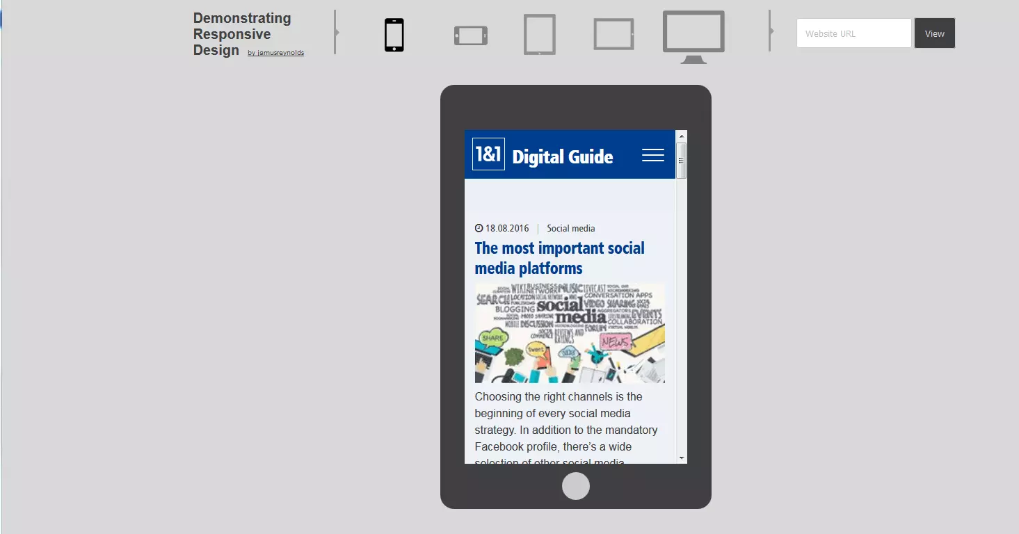 Image: Demonstrating Responsive Design