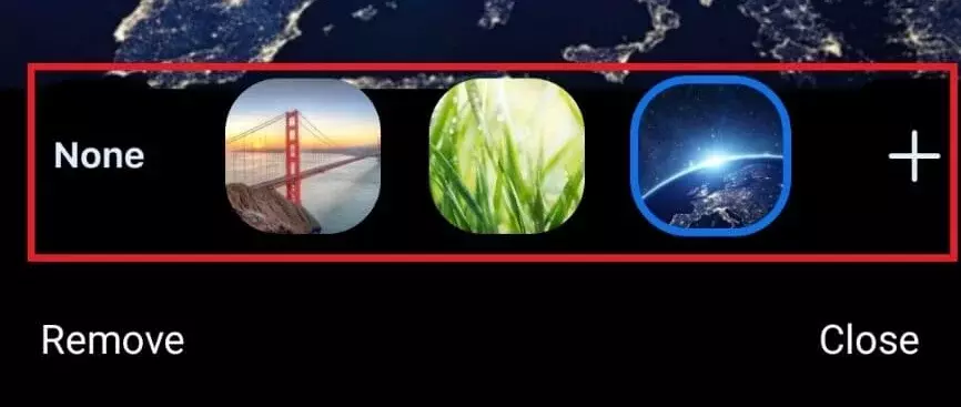 Image: Add Zoom background in Android app