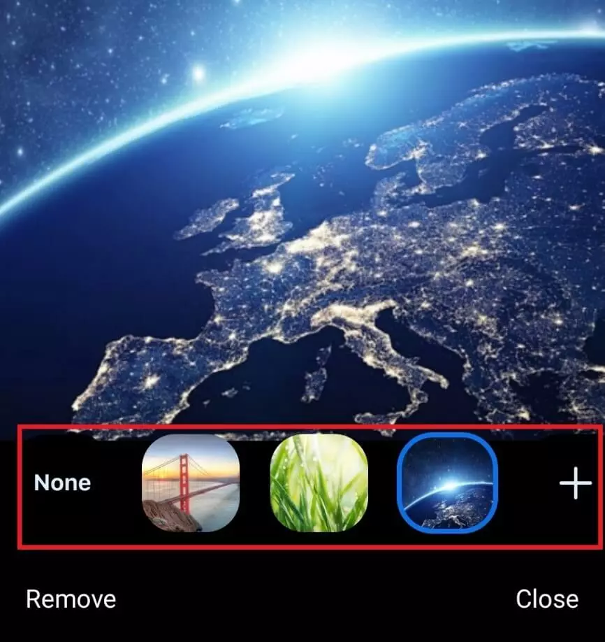 Add Zoom background in Android app Image: Add Zoom background in Android app
