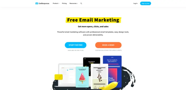 GetResponse website GetResponse website