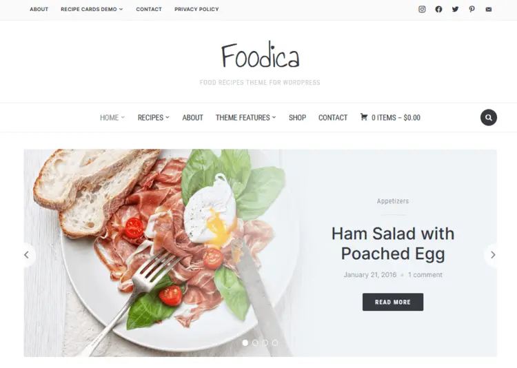 WordPress template “Foodica” by WPZOOM WordPress template “Foodica” by WPZOOM