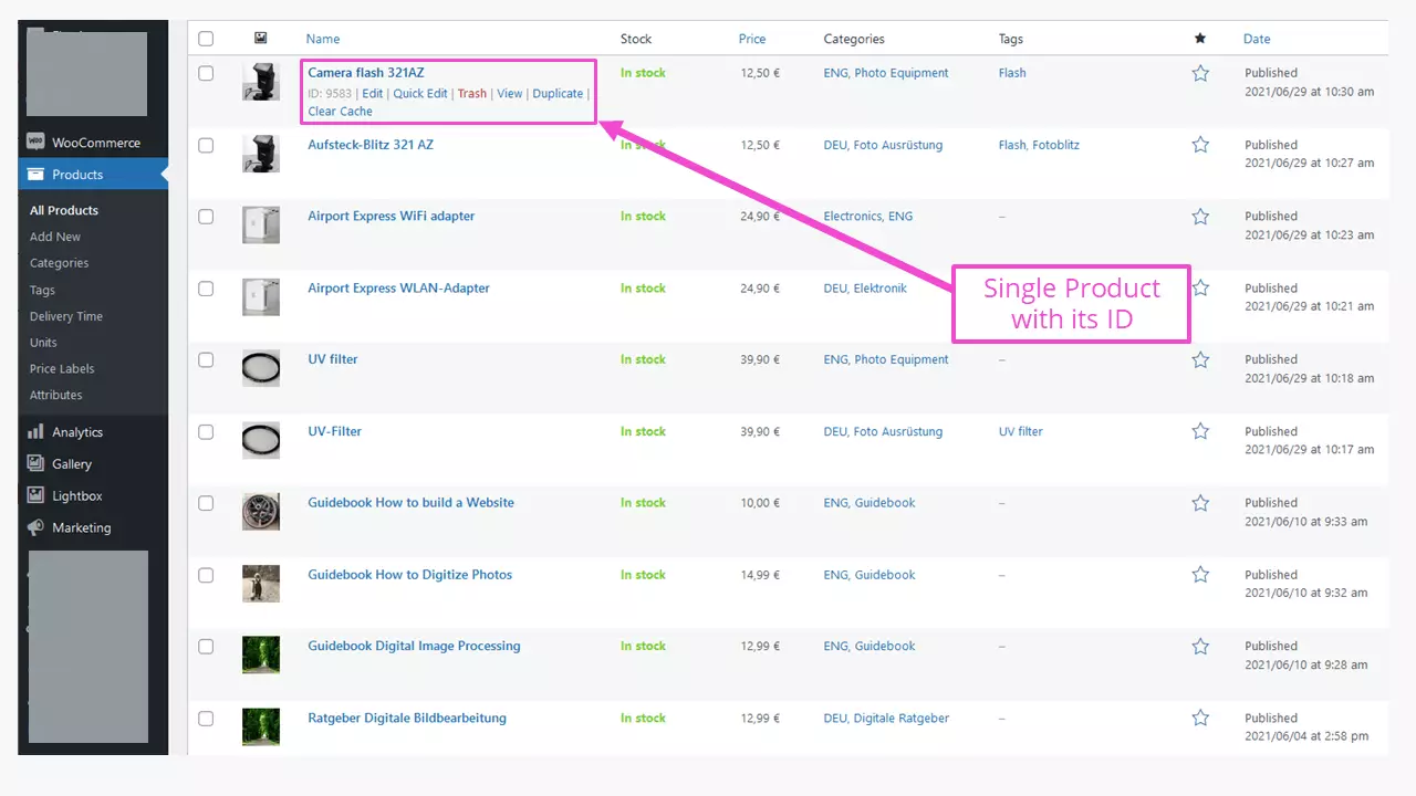 Image: WooCommerce shortcodes: Product page overview