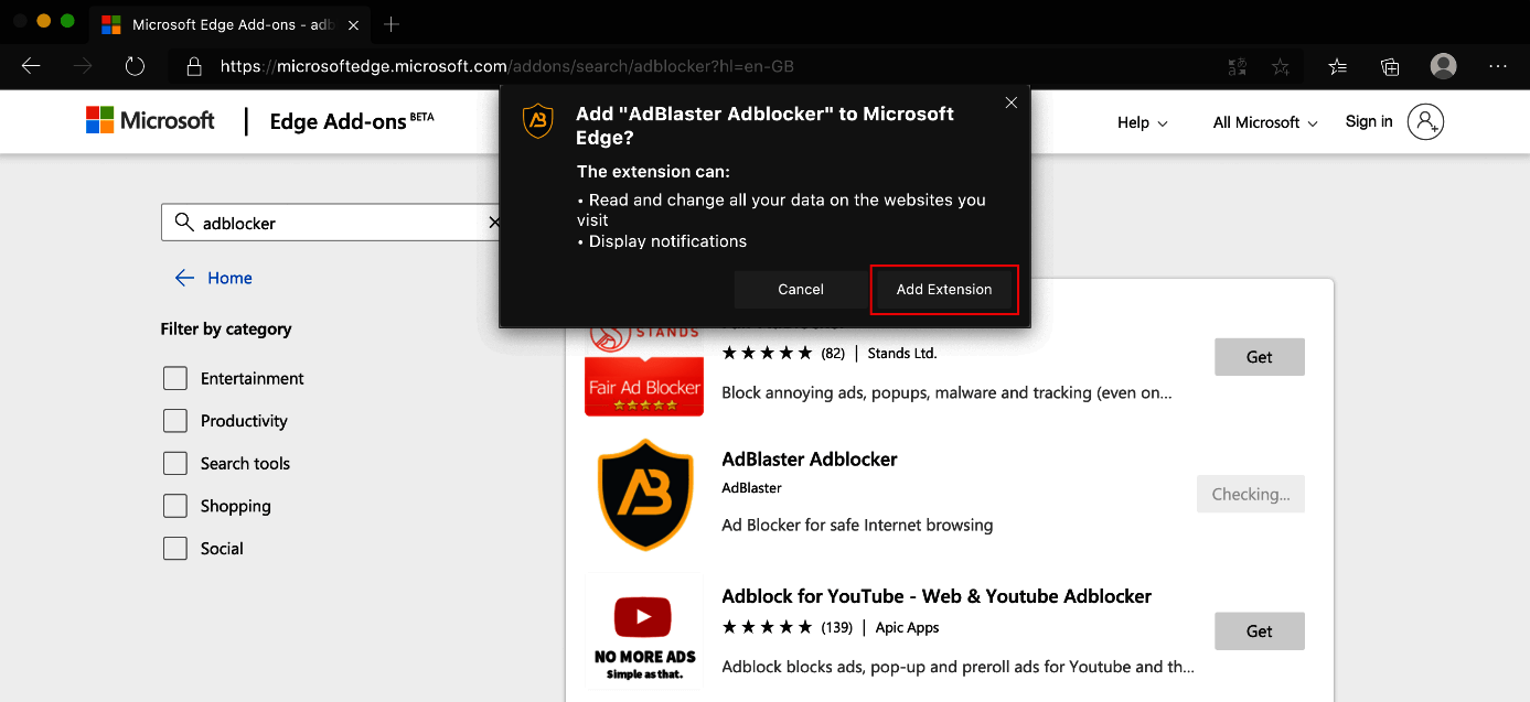 Install add-ons in Firefox, Chrome, Microsoft Edge, and Safari - IONOS