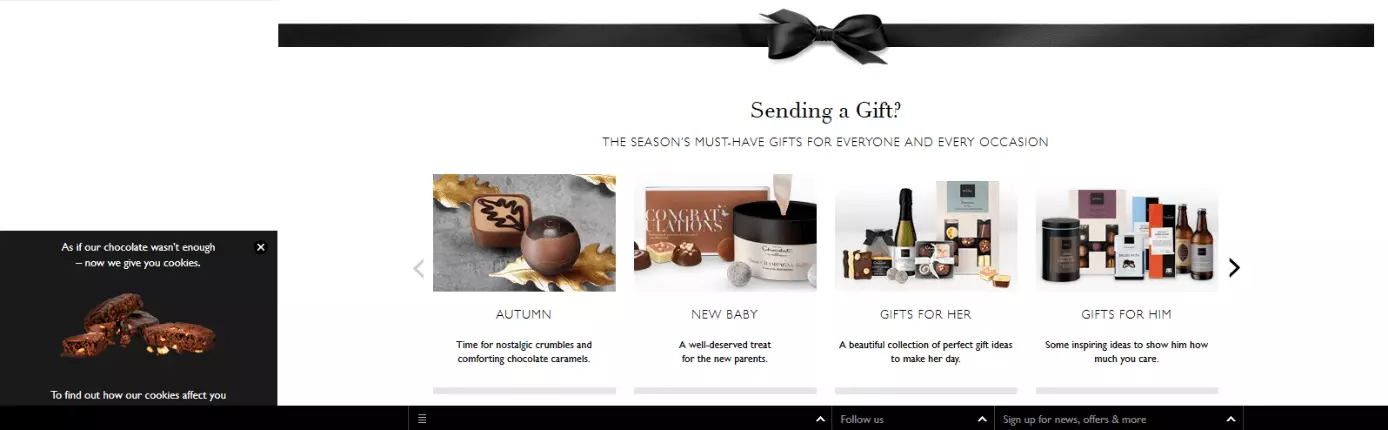 Image: Cookie exemple - Hotel Chocolat