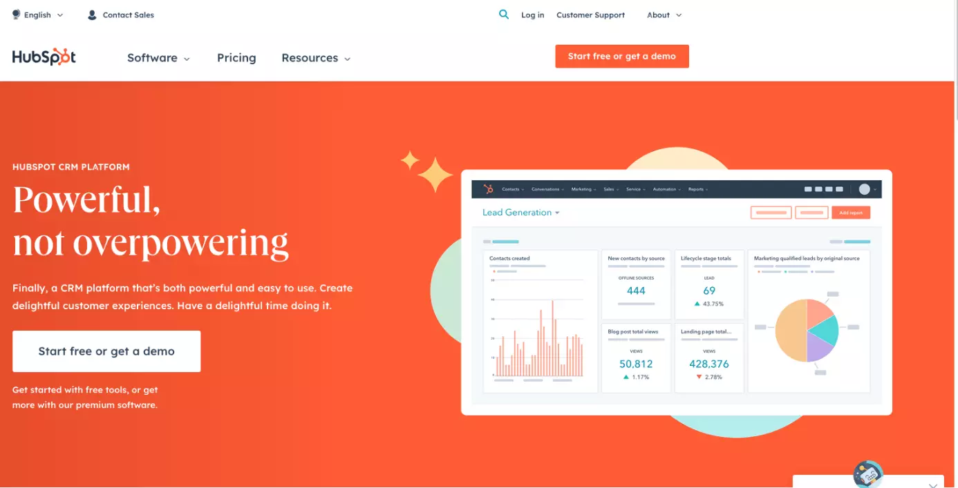 Image: Screenshot of official HubSpot website