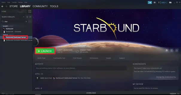 Starbound dedicated server application home page Starbound dedicated server application home page