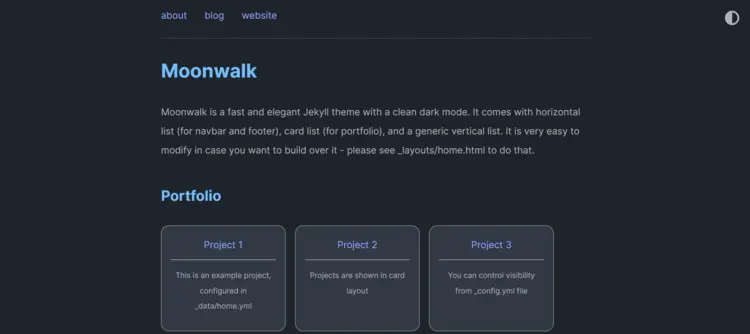 Jekyll template Moonwalk Jekyll template Moonwalk