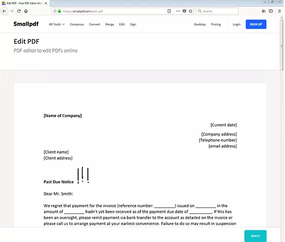 Image: Add drawings to PDFs with Smallpdf