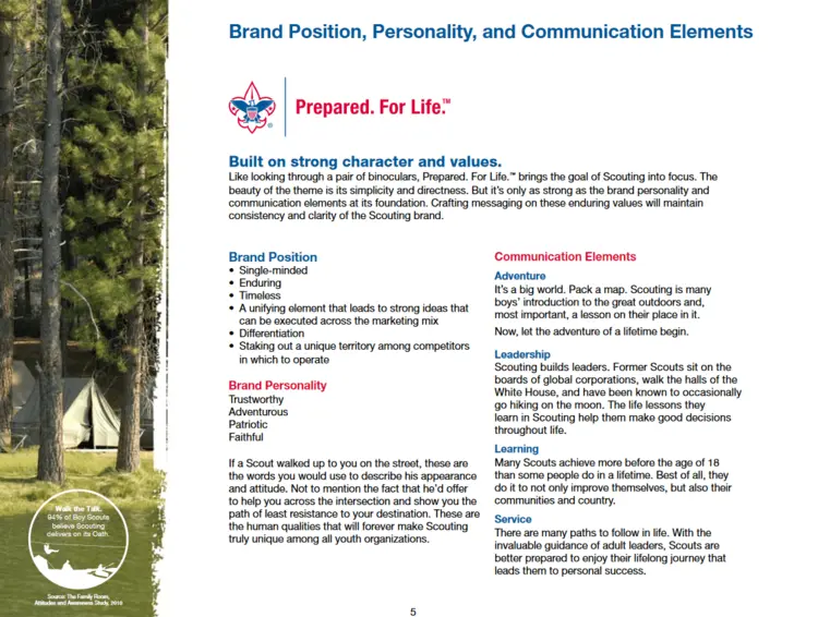 Screenshot of the web style guide for the Boy Scouts of America Screenshot of the web style guide for the Boy Scouts of America