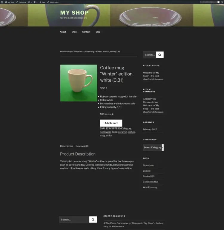 WooCommerce plugin – product view WooCommerce plugin – product view