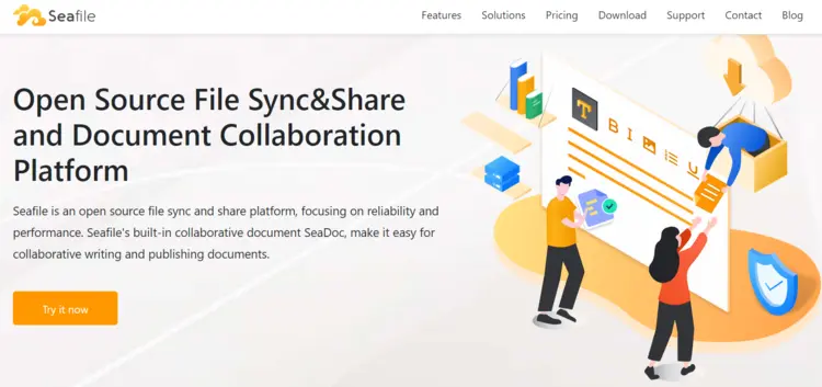 Seafile website Seafile website