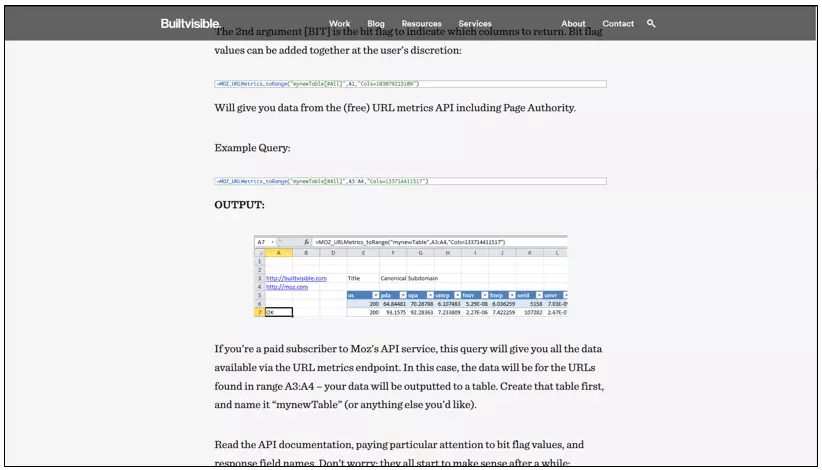 Image: SEO gadget – analyzing metrics and backlinks