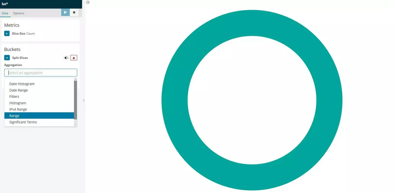 Image: Kibana: definition window for diagram categories