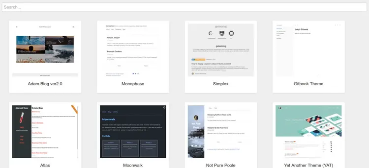 Collection of Jekyll themes Collection of Jekyll themes
