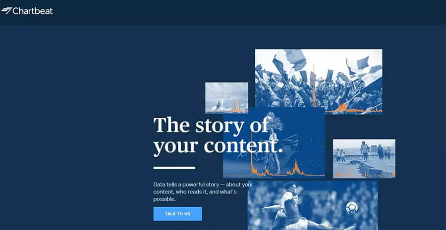 Image: Chartbeat.com website