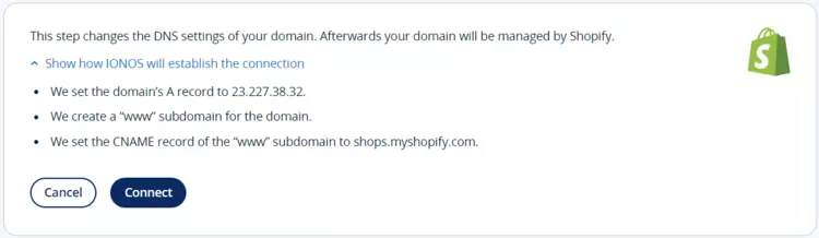 IONOS: Connect Shopify and your domain IONOS: Connect Shopify and your domain