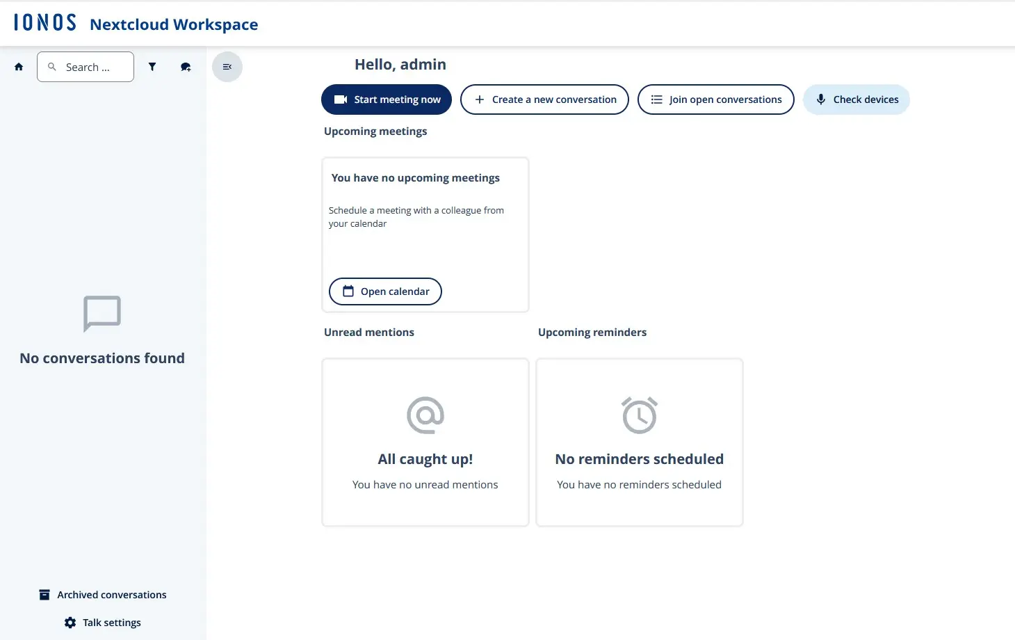 Nextcloud Workspace: Talk Image: Nextcloud Workspace: Talk