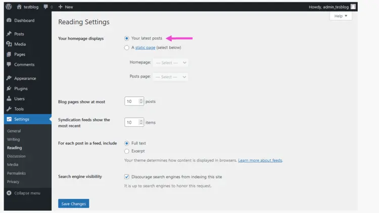 WordPress blog: display your latest posts WordPress blog: display your latest posts