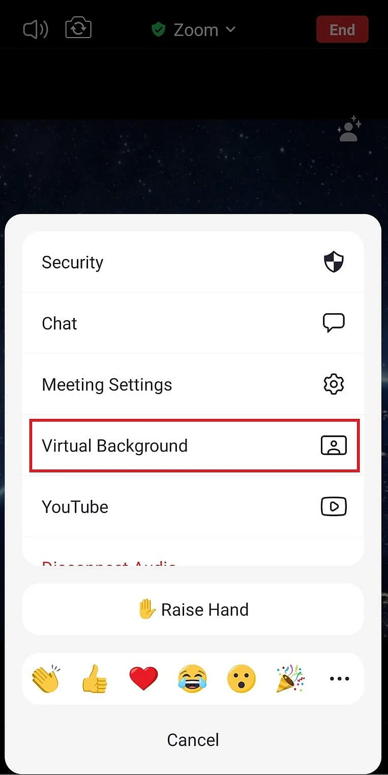Meeting settings in the Zoom Android app Image: Meeting settings in the Zoom Android app