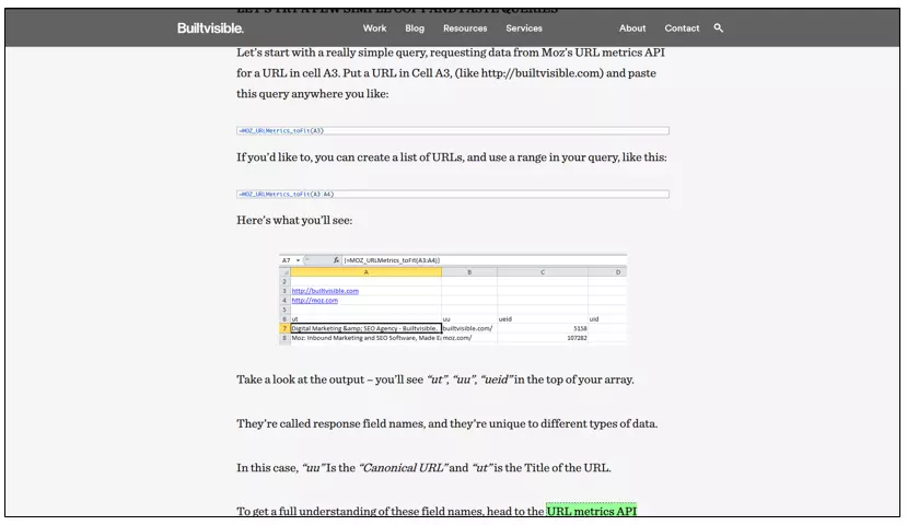 Image: SEO gadget – analyzing metrics and backlinks