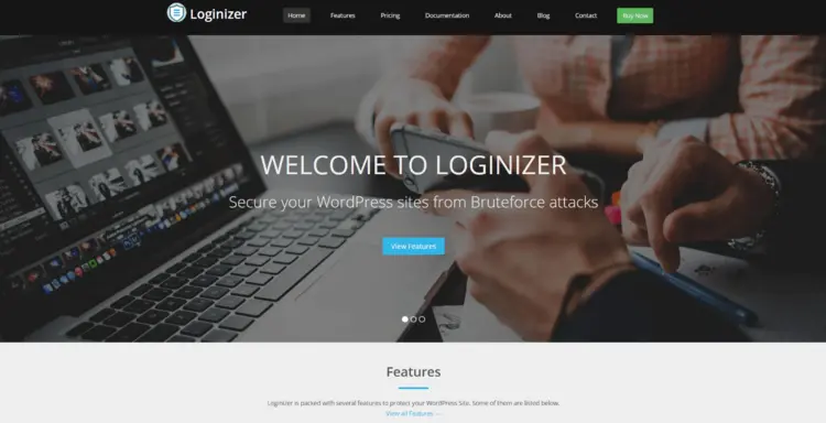 Screenshot of Loginizer website Screenshot of Loginizer website