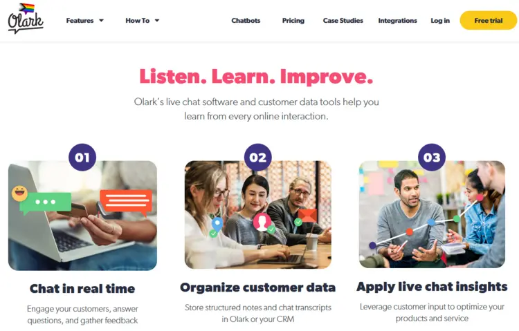Olark website Olark website