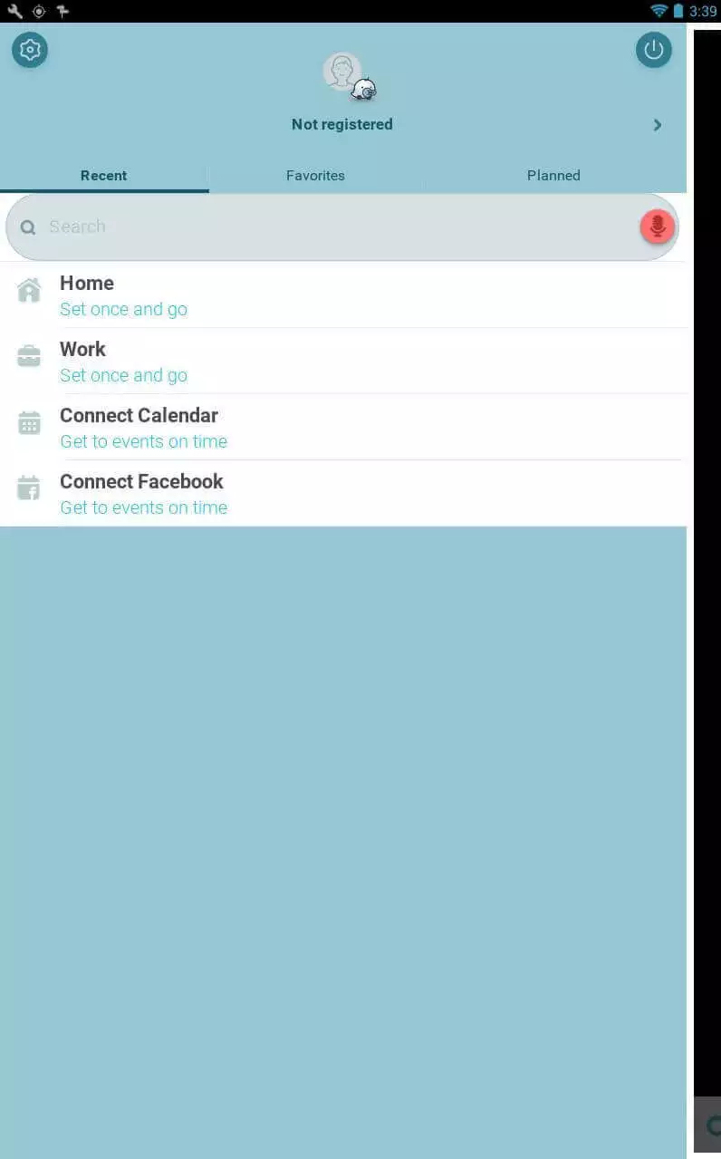 Image: Waze search function