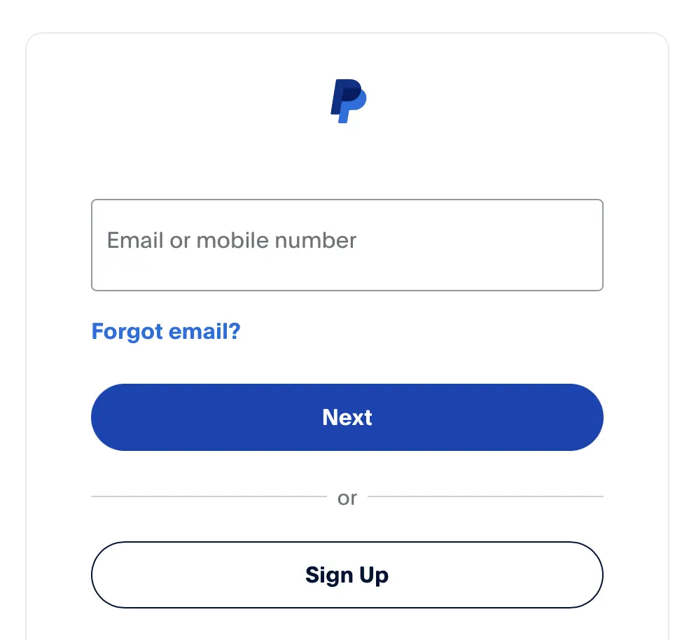 PayPal: Login Image: PayPal: Login