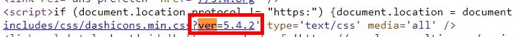 Image: Source code of the WordPress login page