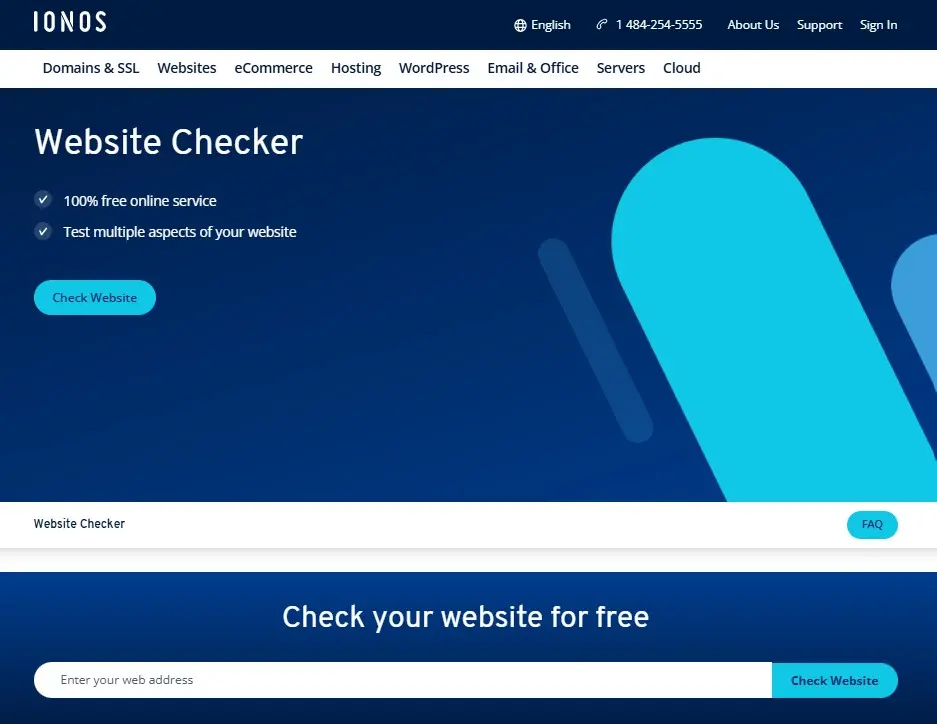 Image: IONOS Website Checker