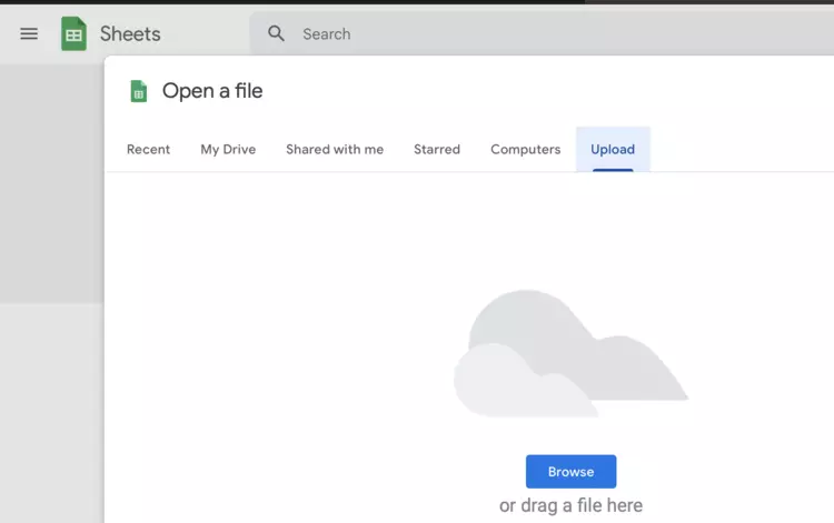 Screenshot of Google Sheets’ drag and drop menu Screenshot of Google Sheets’ drag and drop menu