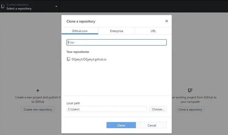 GitHub: Local repository storage GitHub: Local repository storage