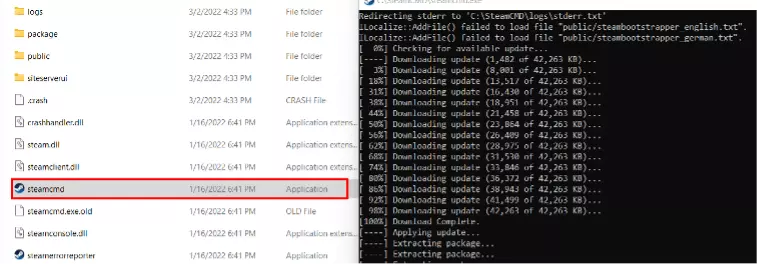 Image: SteamCMD installation