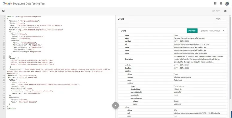 Google Structured Data Testing Tool after validation: no error found Google Structured Data Testing Tool after validation: no error found