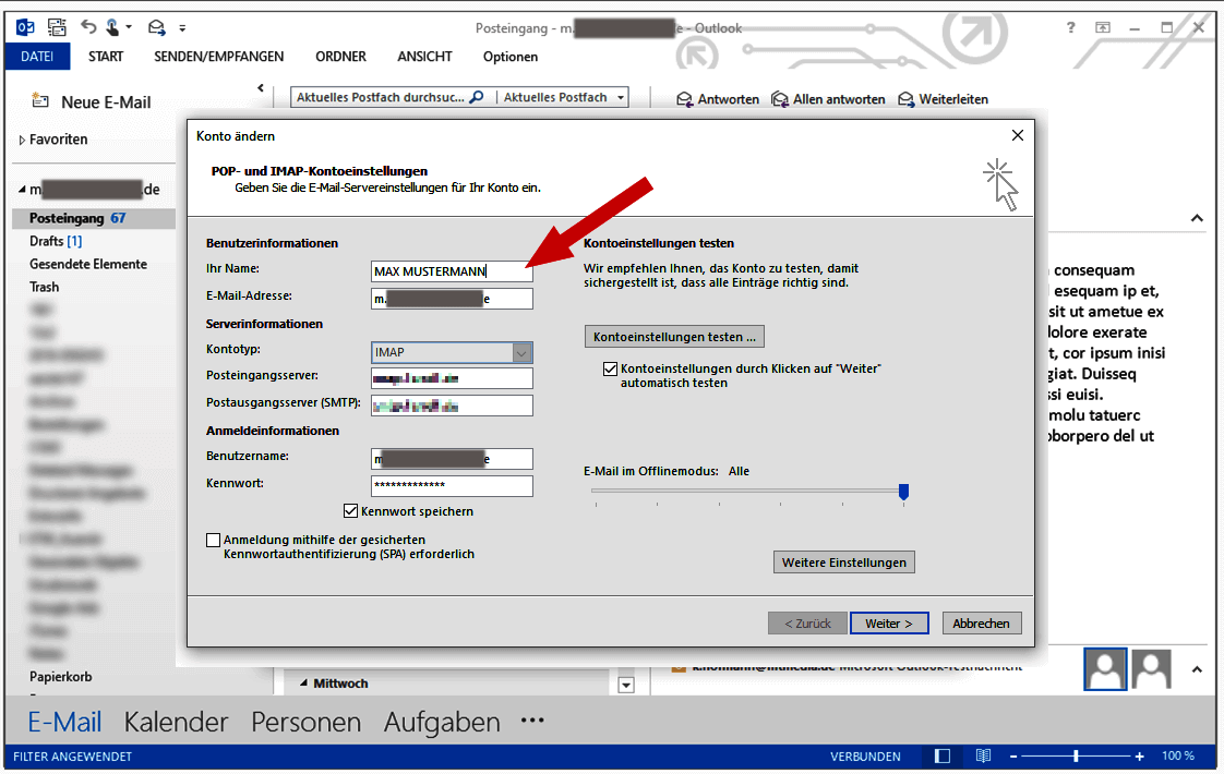 Outlook Name Code How to change the sender name in Outlook | Explainer with examples - IONOS