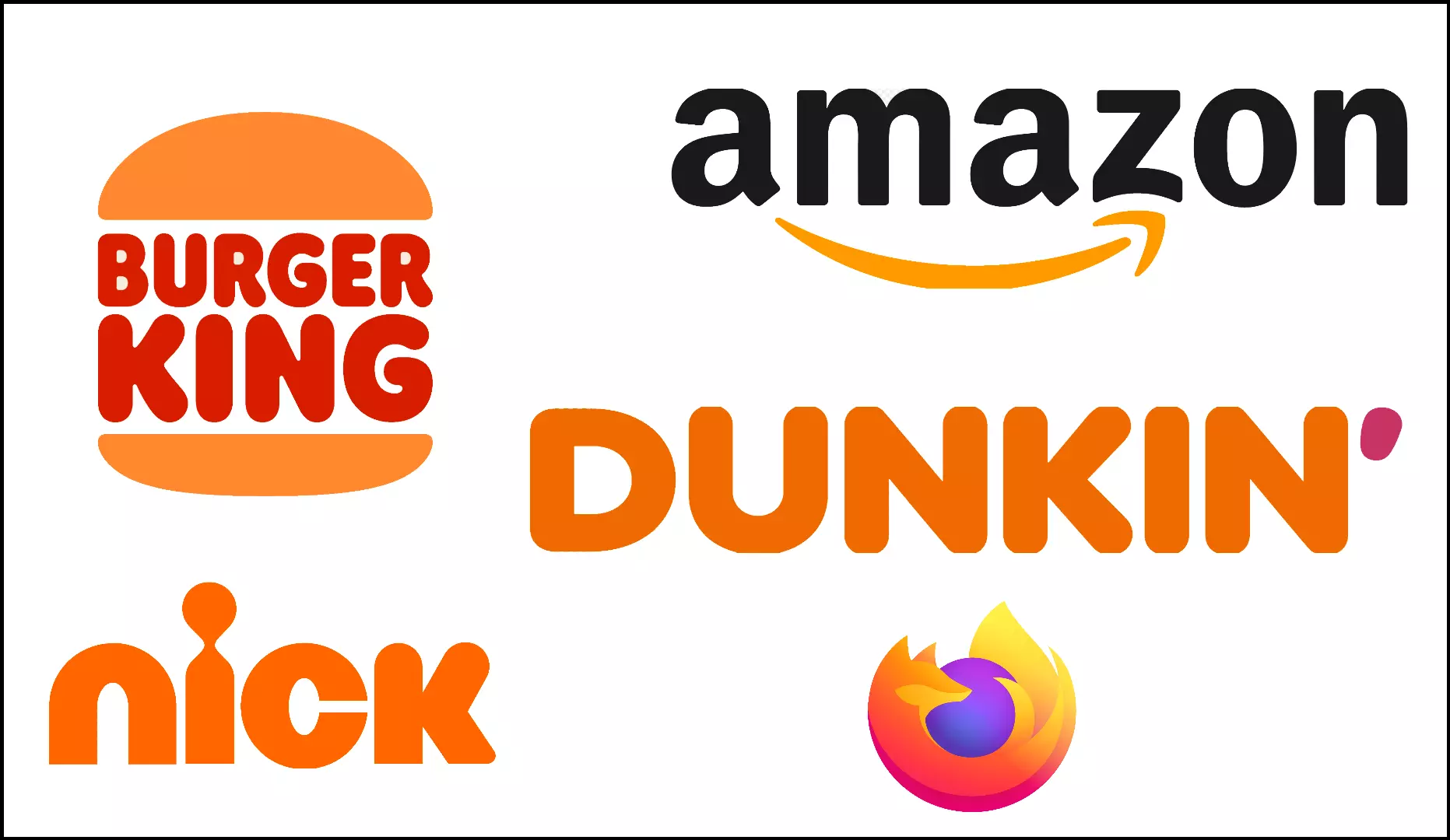 Sampling of orange logos Sampling of orange logos