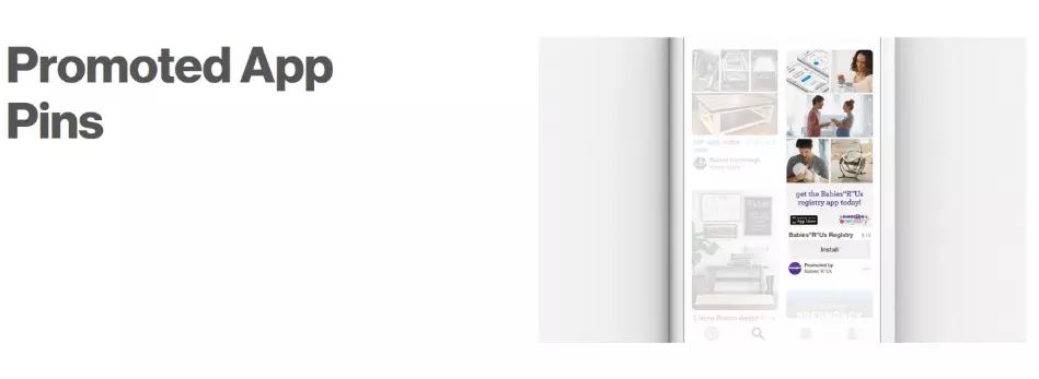 Image: Example of a promoted app pin