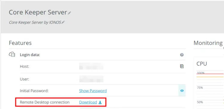 Set up remote desktop connection via IONOS Customer Center Set up remote desktop connection via IONOS Customer Center