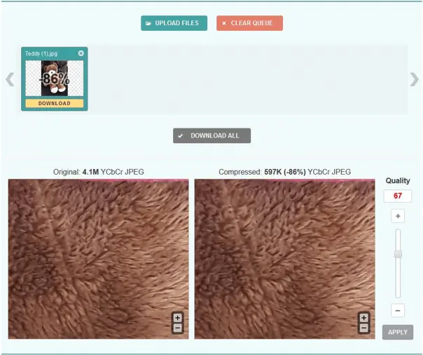 Image compression with Optimizilla Image compression with Optimizilla