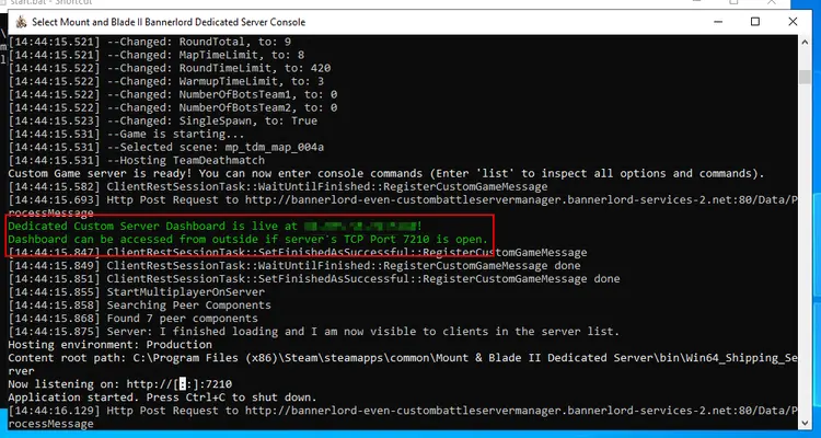 The command line version of the dedicated server The command line version of the dedicated server