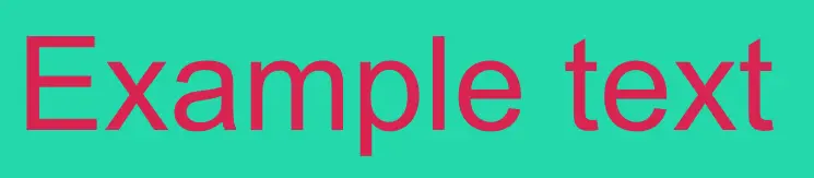 Example of background color formatting Example of background color formatting