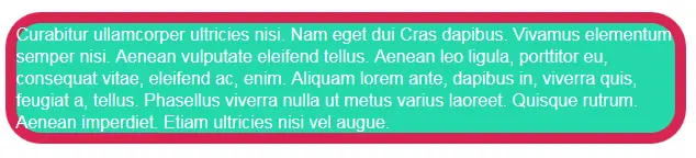Text elements aren’t automatically fitted to rounded border edges Text elements aren’t automatically fitted to rounded border edges