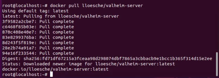 Valheim Docker: Pull via Terminal Valheim Docker: Pull via Terminal