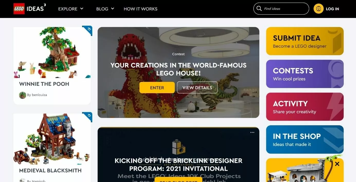 Image: LEGO® Ideas platform