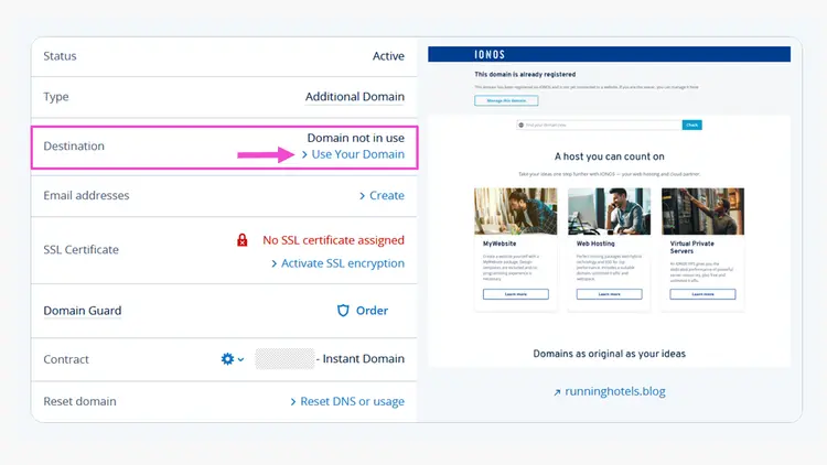 Domain management and usage type Domain management and usage type
