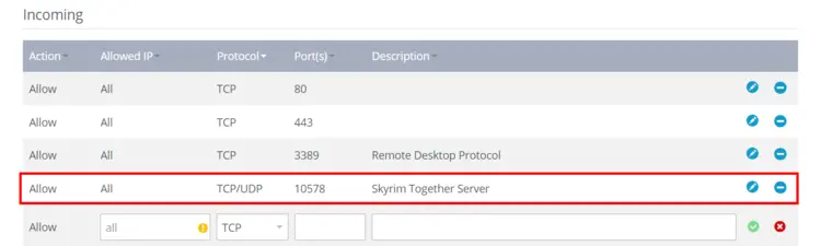 Skyrim Together server: Port sharing in IONOS Cloud Panel Skyrim Together server: Port sharing in IONOS Cloud Panel