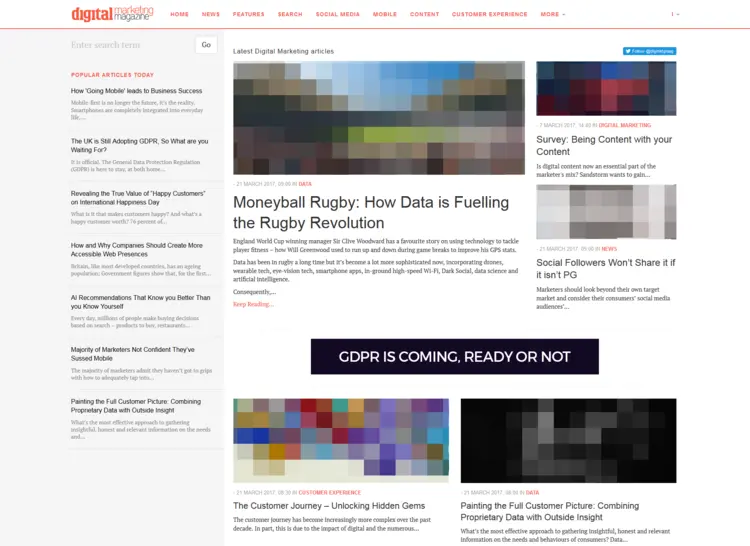 Website of the magazine DMM (Digital Marketing Magazine) Website of the magazine DMM (Digital Marketing Magazine)