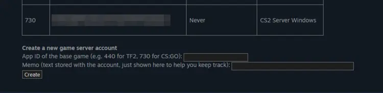 Steam game server account management: CS2 server Steam game server account management: CS2 server