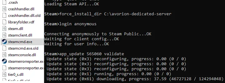 Avorion: Dedicated server download via SteamCMD Image: Avorion: Dedicated server download via SteamCMD